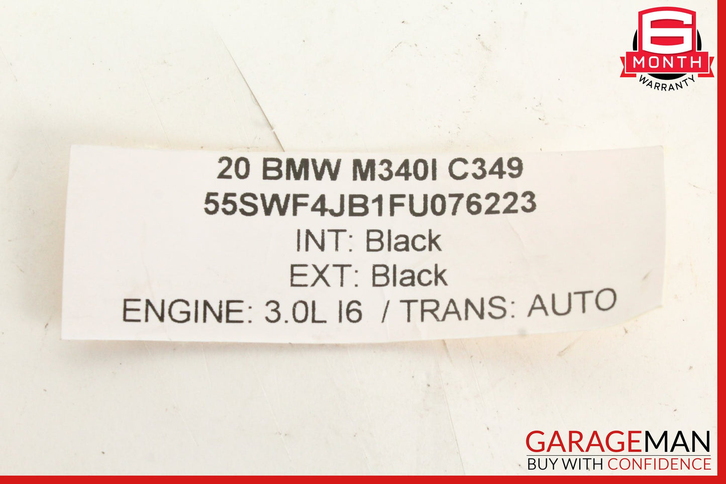 2019-2024 BMW M340i G20 Rear Left Driver Side Exterior Door Handle Black OEM