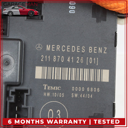 2003-2009 Mercedes W211 E350 Rear Right Side Door Control Module 2118704126 OEM
