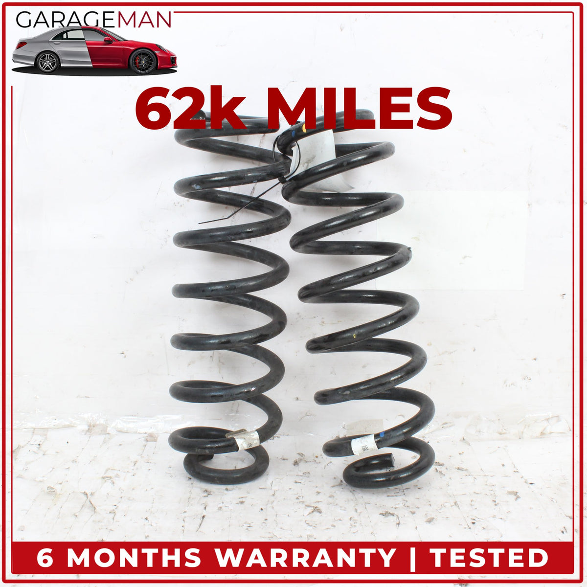 2019-2025 Audi Q3 Quattro Rear Left and Right Coil Spring Set 5QF511115DF OEM