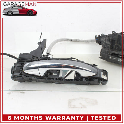 2017-2023 Mercedes W213 E300 Front Left Exterior Door Handle w/ Lock Latch OEM