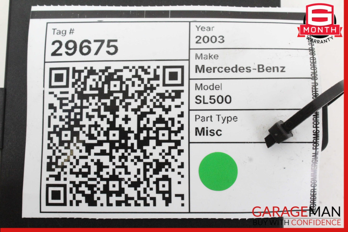2000-2006 Mercedes SL500 R230 Voice Recognition Control Module 2038203385