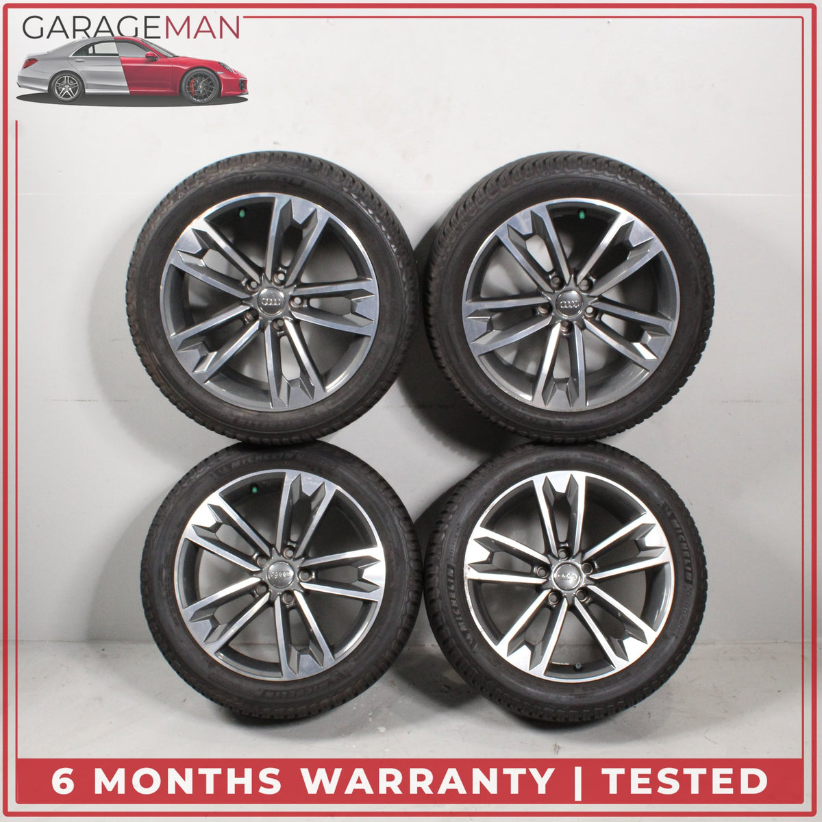 2017-2025 Audi A4 Allroad B9 Wheel Rim w/ Michelin Tire Set 7.5JX18H2 ET29 OEM