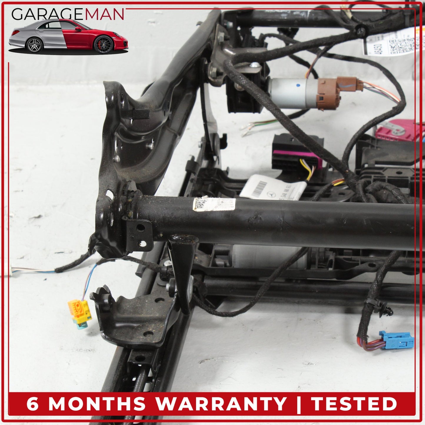 2015-2023 Mercedes W205 C300 C400 Front Left Seat Rail Track Frame w/ Motors OEM