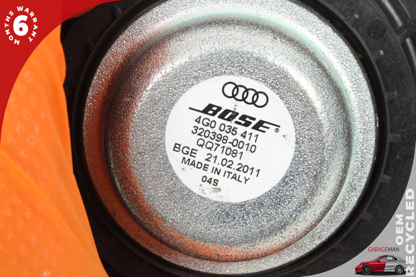 2012-2018 Audi A6 C7 Sedan Rear Left and Right Side Door Speaker 4G0035411 OEM