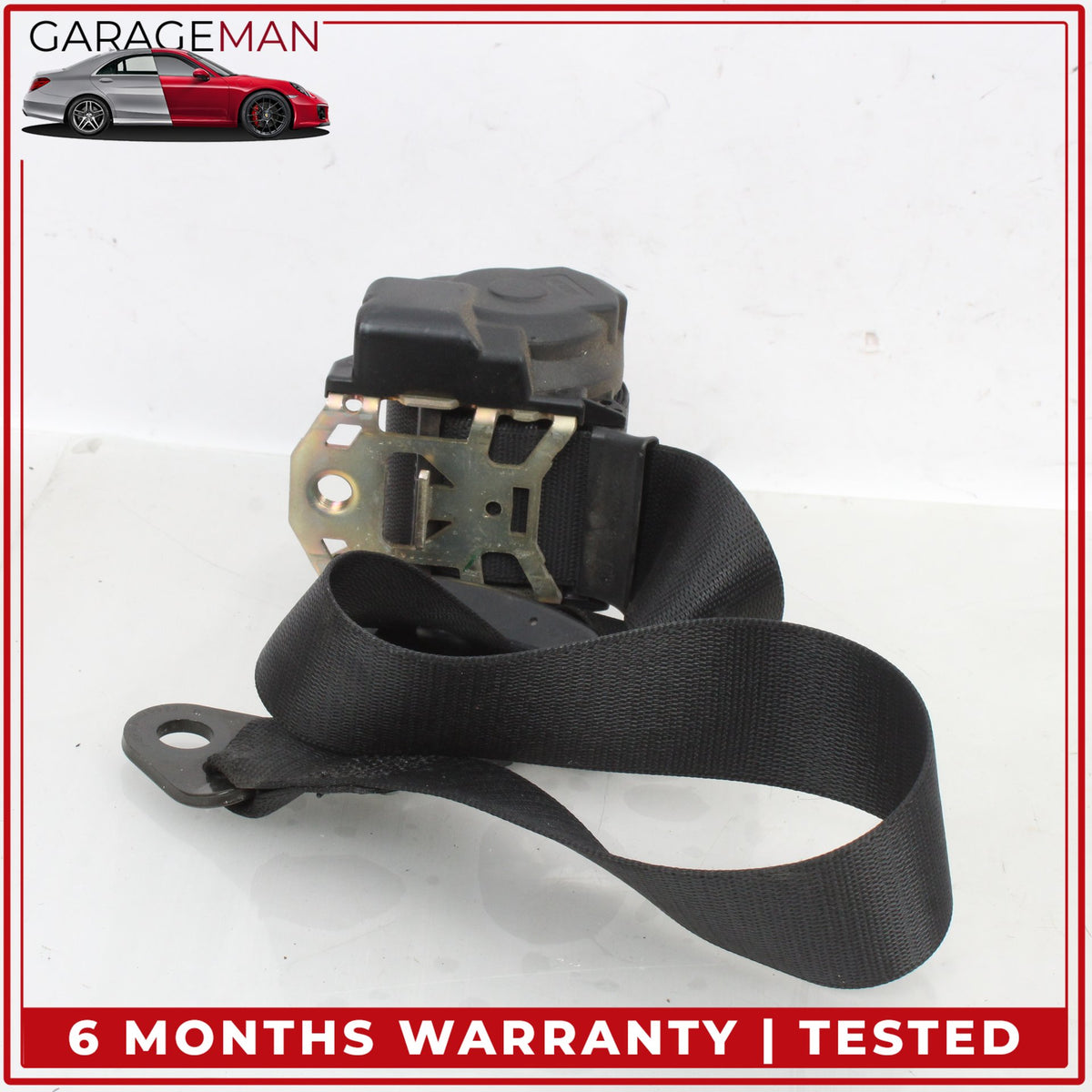 1999-2001 Porsche 911 Carrera Front Right Side Seat Belt Black 99680303403 OEM