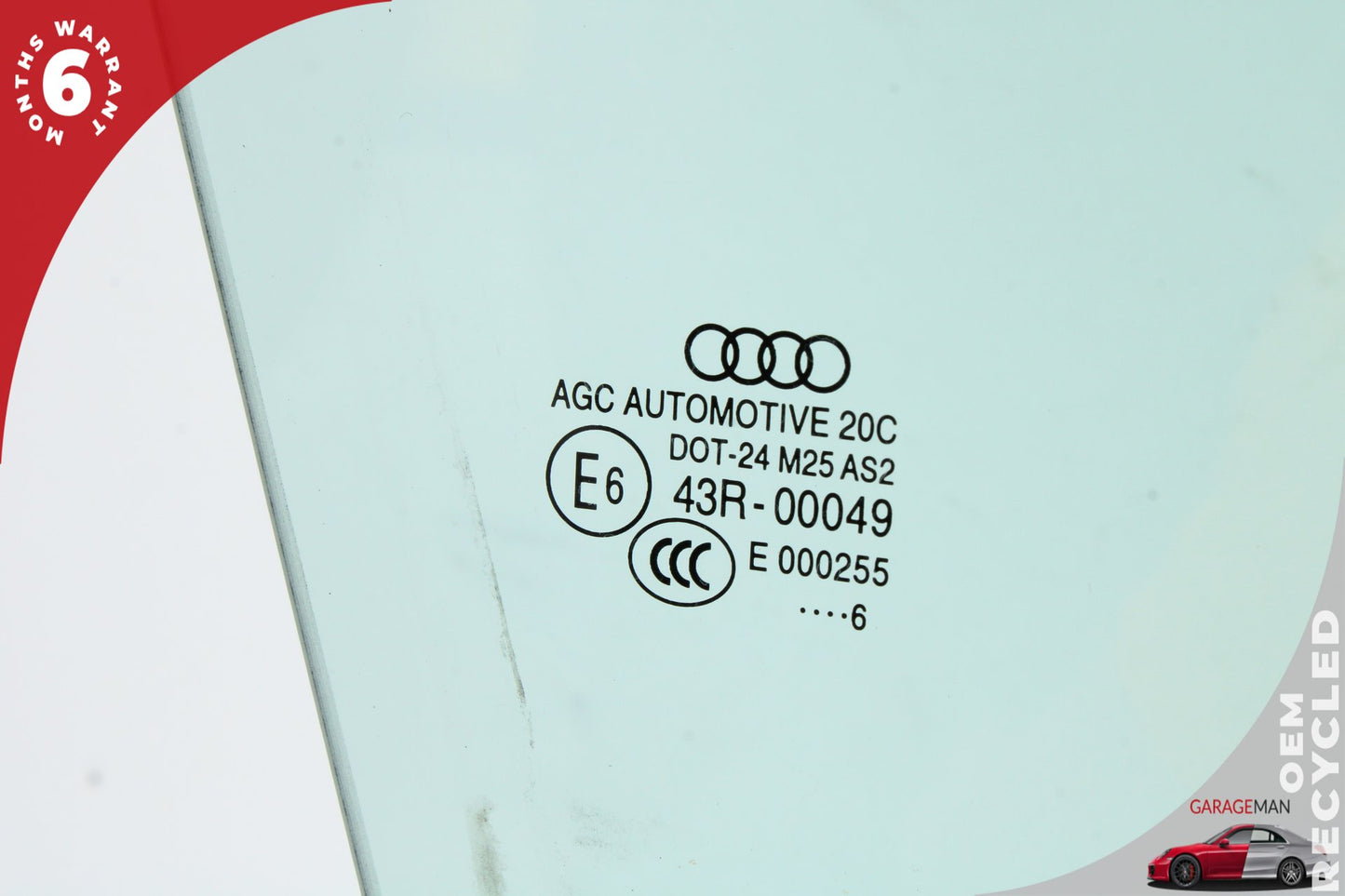 2015-2020 Audi A3 8V Sedan Front Right Passenger Side Door Window Glass 43R00049