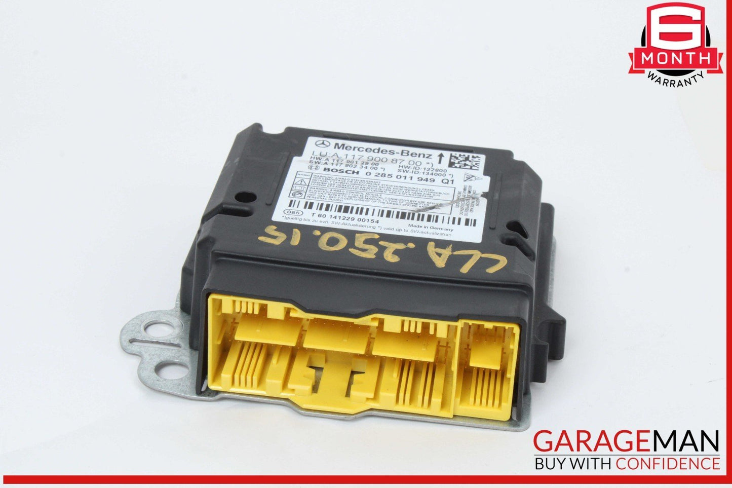 14-15 Mercedes W117 CLA250 GLA250 Air Bag Airbag SRS Control Module OEM