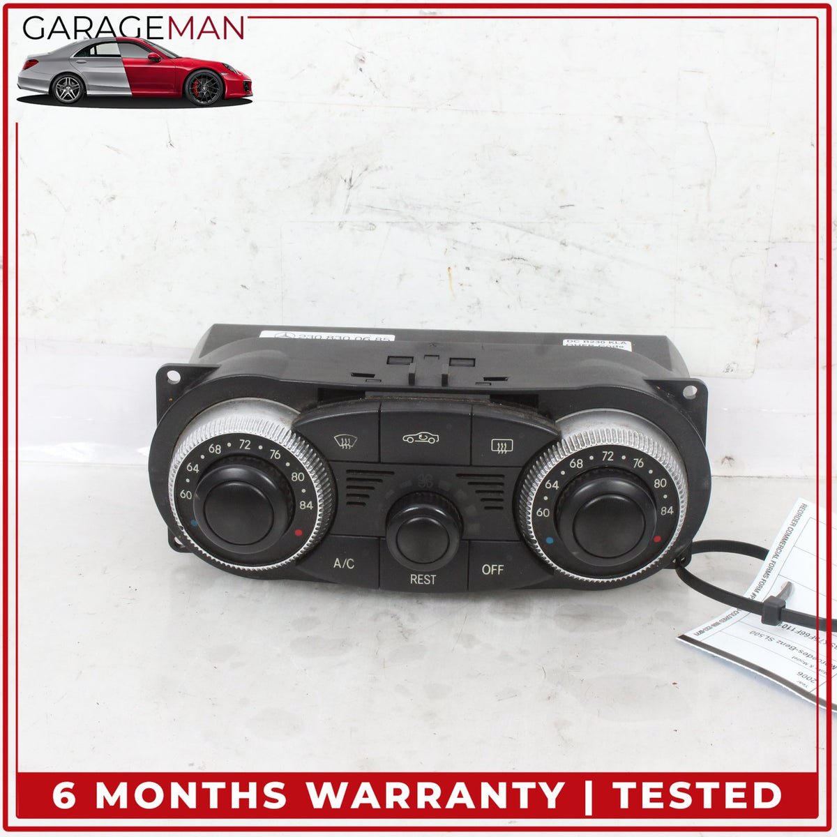 2003-2012 Mercedes R230 SL500 SL550 SL600 A/C Heater Climate Control Switch OEM