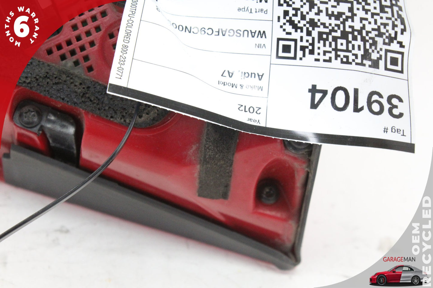 2012-2015 Audi A7 S7 Rear Left Side Inner Tail Light Lamp LED 4G8945093A OEM