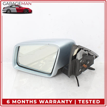 2012-2014 Mercedes W204 C250 Left Side Door Rear View Mirror Silver Metallic OEM
