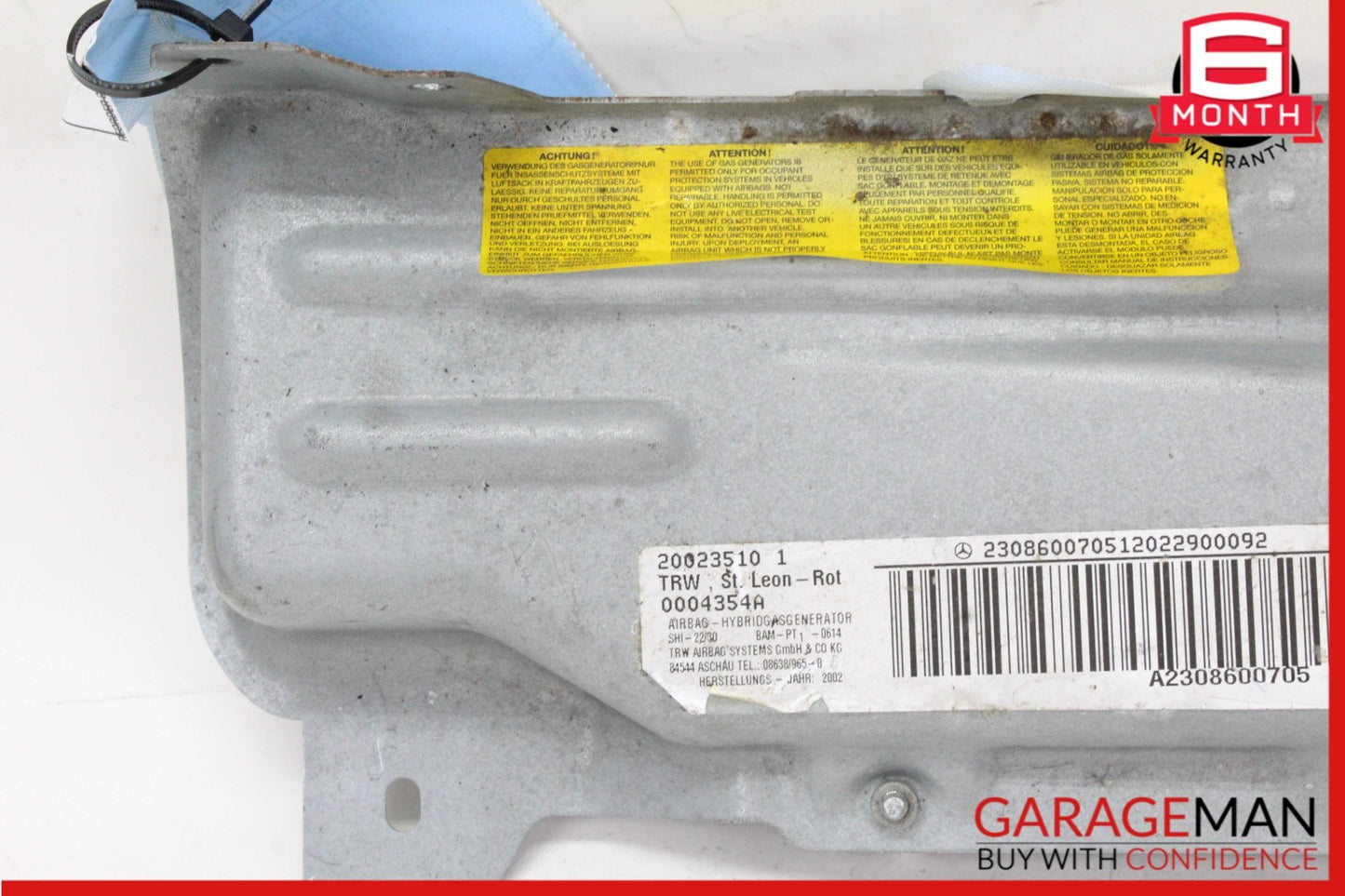2003-2012 Mercedes-Benz SL500 R230 Convertible Left Side Knee Airbag 2308600705