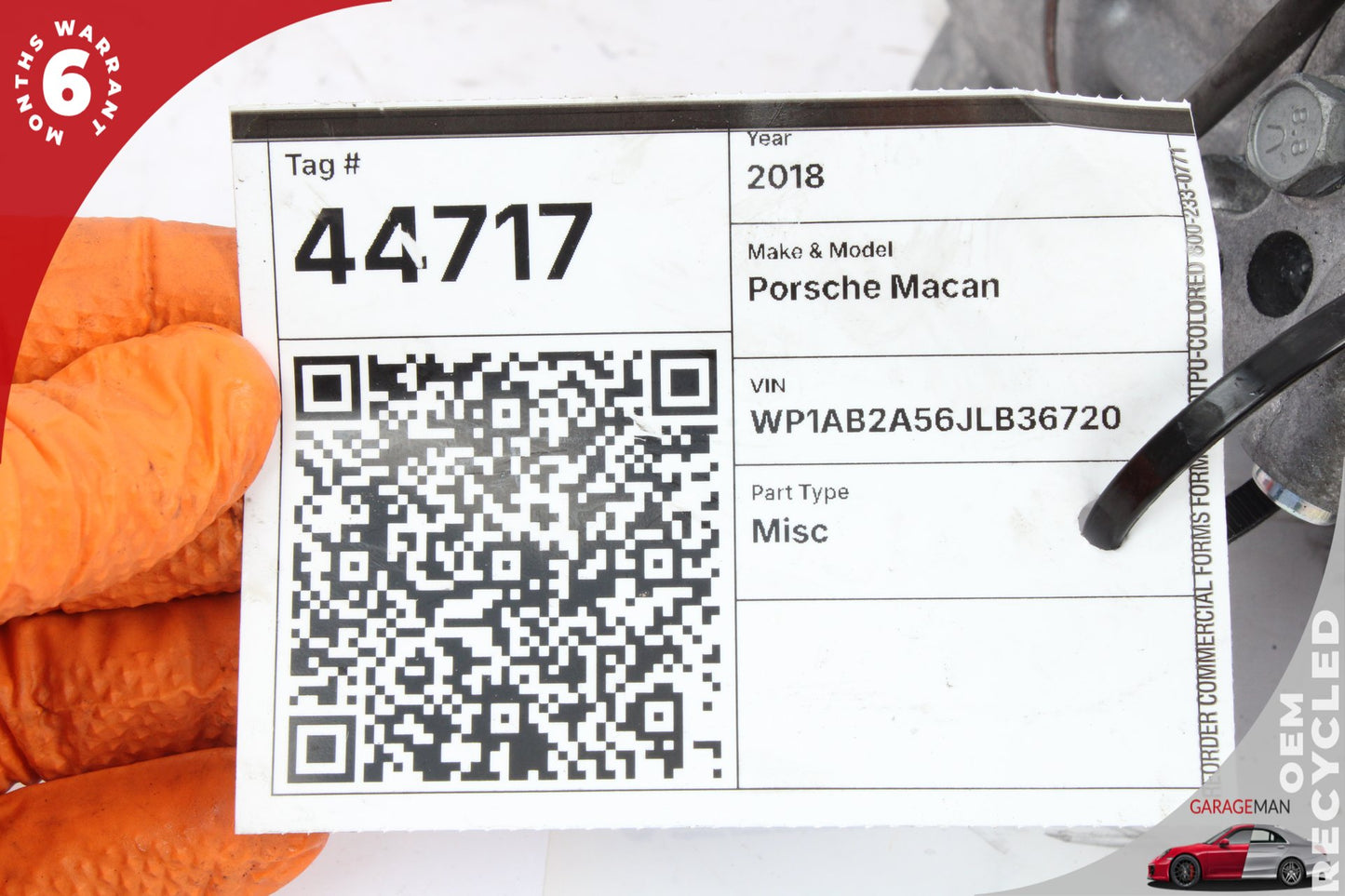 2015-2018 Porsche Macan 95B AC A/C Air Conditioning Compressor 95B260805B OEM