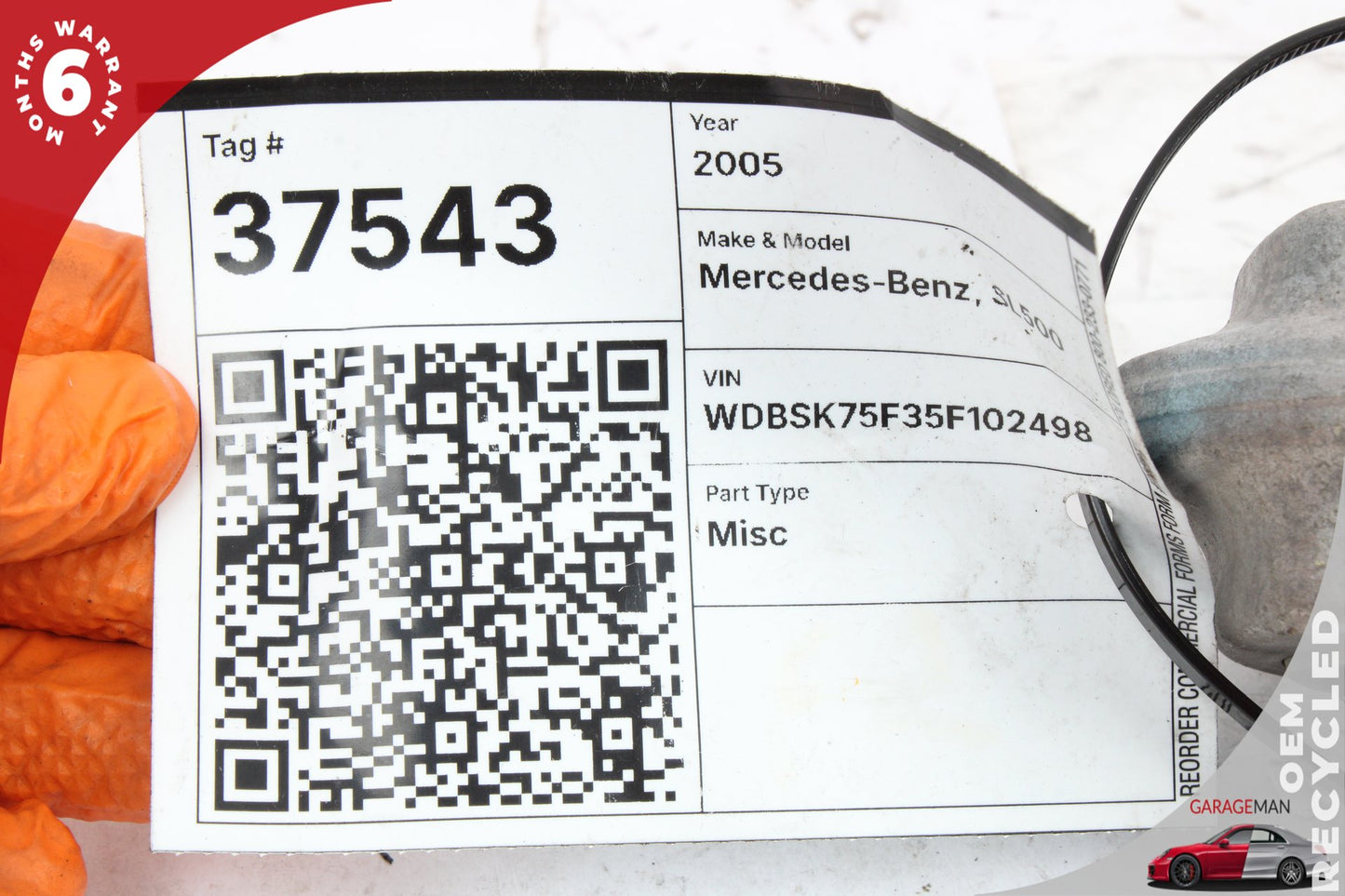 2003-2011 Mercedes R230 SL500 Front Right Side Lower Wishbone Control Arm OEM
