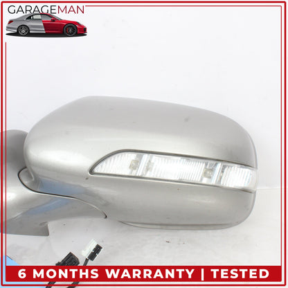 2007-2009 Mercedes W211 E350 Left Side Door Rear View Mirror Silver Metallic OEM