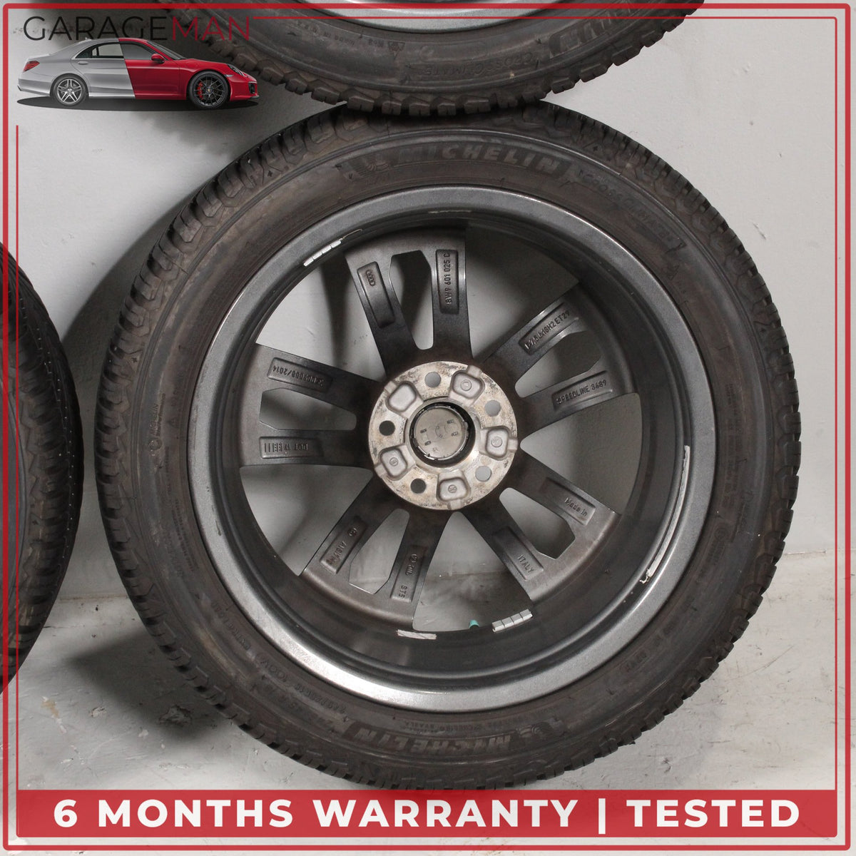 2017-2025 Audi A4 Allroad B9 Wheel Rim w/ Michelin Tire Set 7.5JX18H2 ET29 OEM