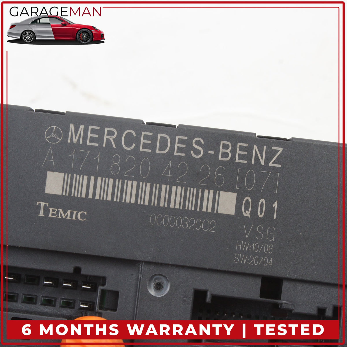 2005-2011 Mercedes R171 SLK280 Roof Convertible Top Control Module Unit OEM