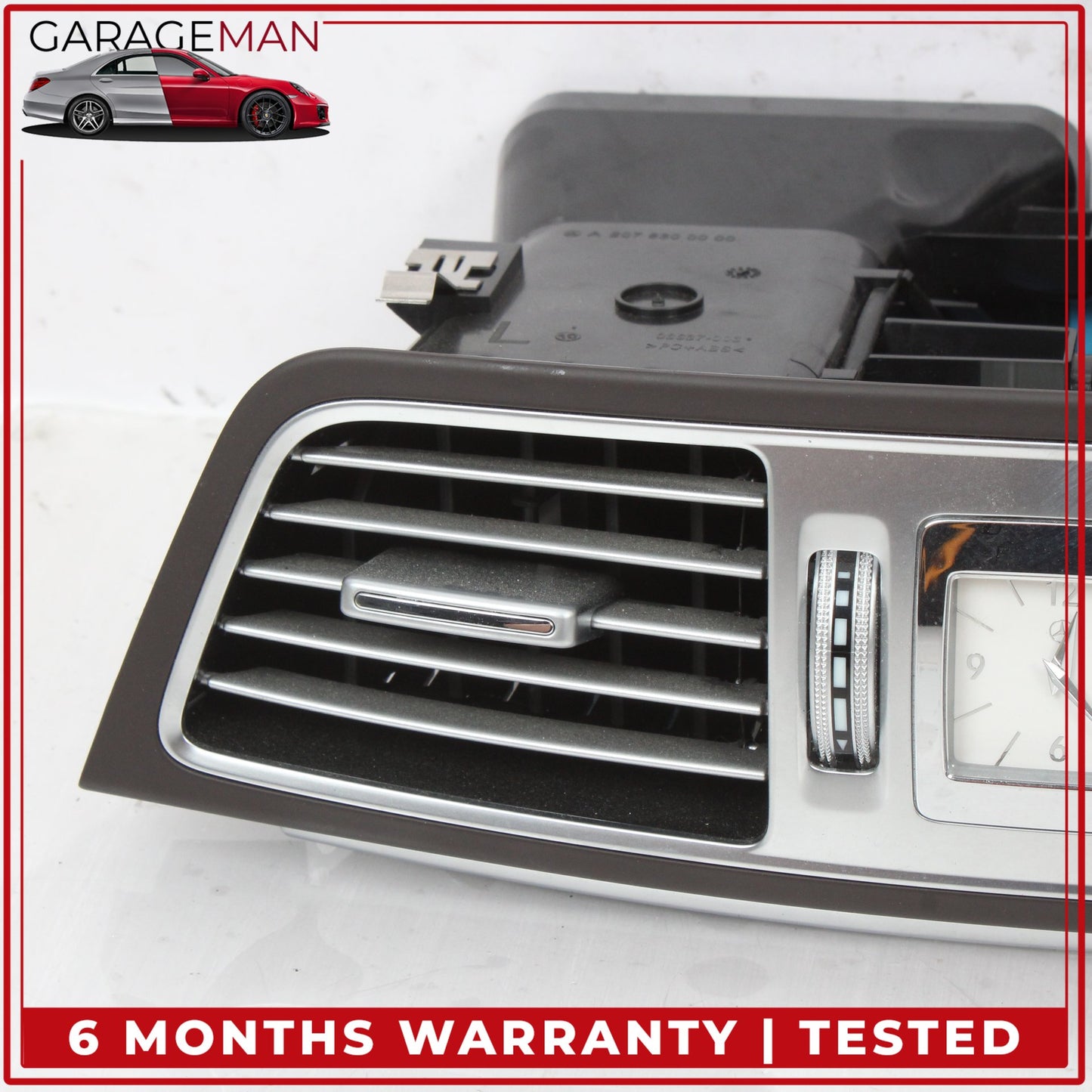 2014-2017 Mercedes C207 E400 Coupe Front Center Dash AC Air Vent w/ Clock OEM