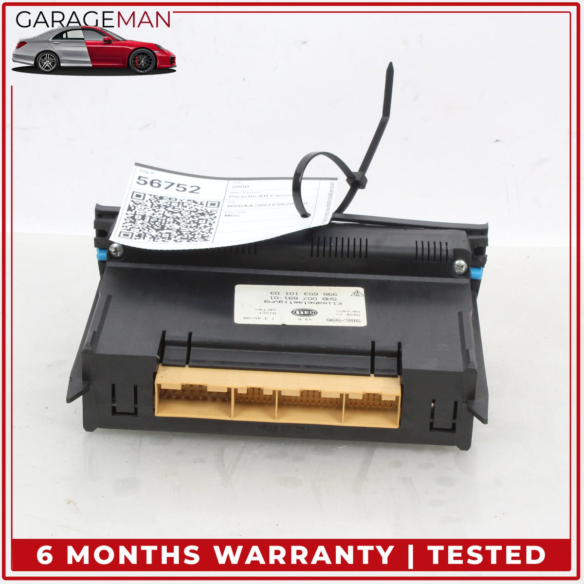 1997-2005 Porsche 911 Carrera AC Temperature Climate Control Switch Panel OEM