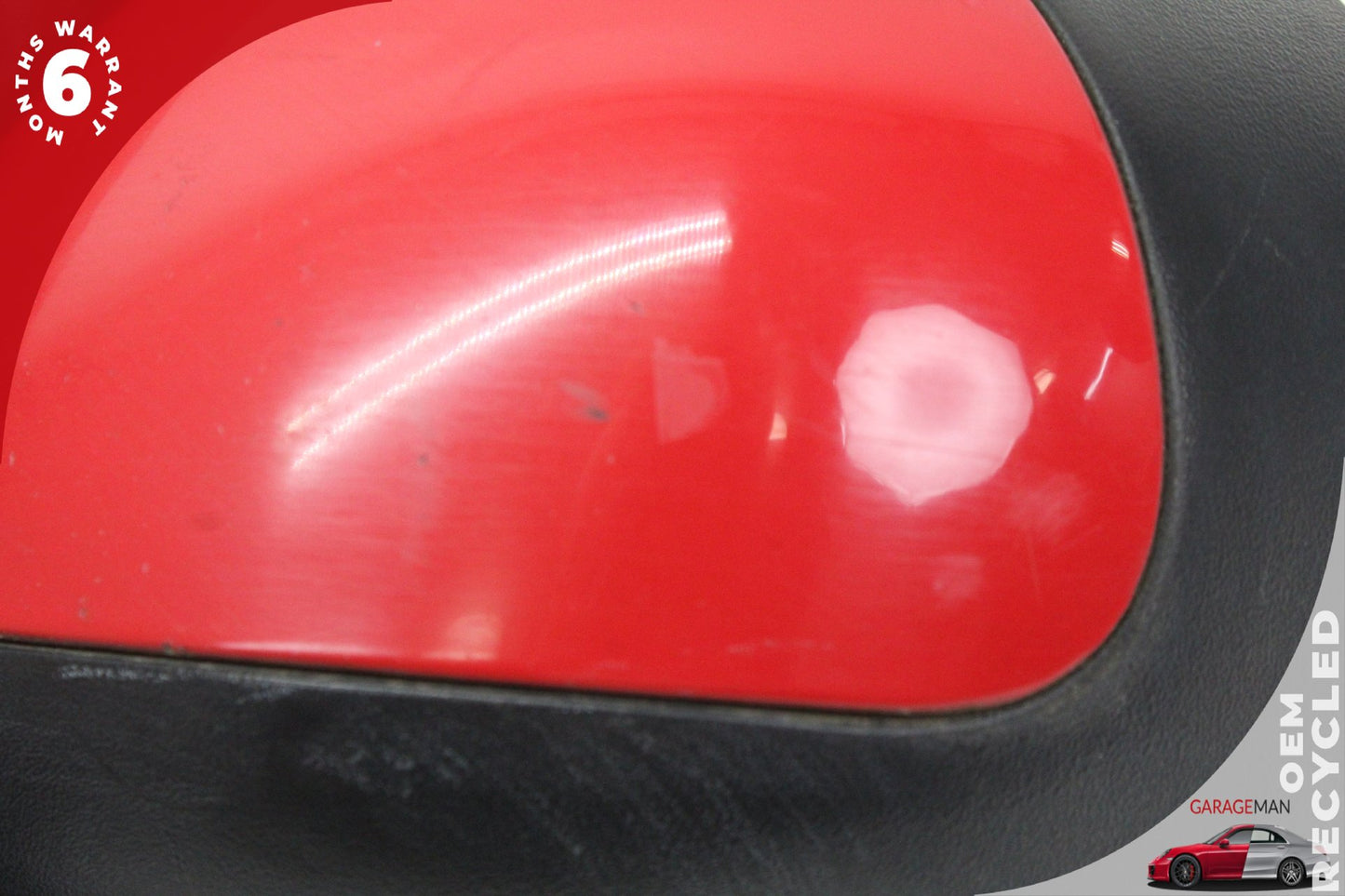 2002-2005 Ford Thunderbird Front Left Door Rear View Mirror Red 1W6Z17683BA OEM
