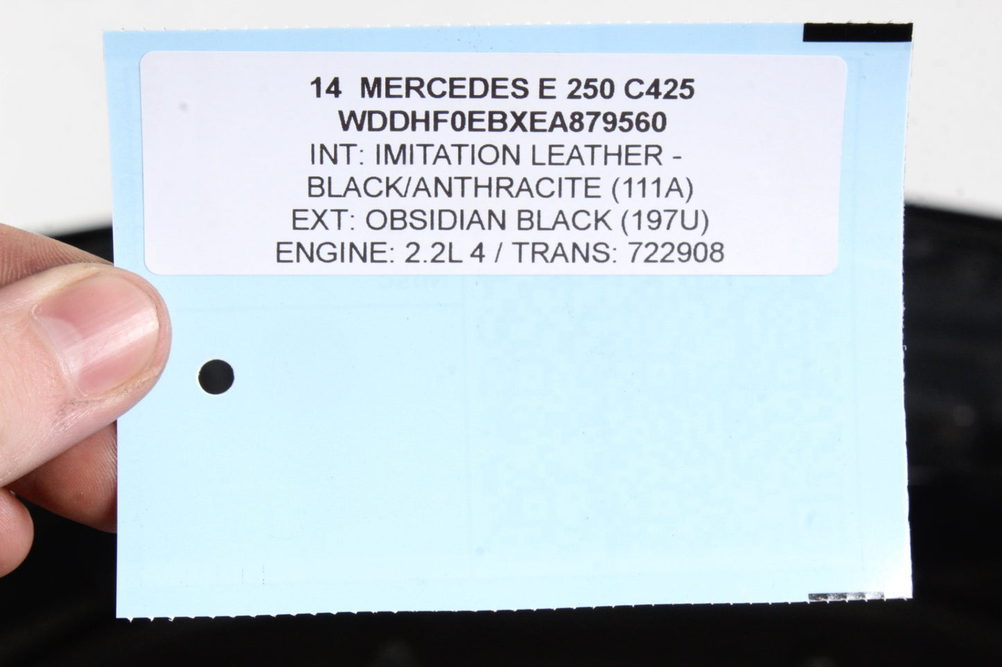 14-16 Mercedes W212 E250 E400 E550 Hood Panel Assembly Black OEM