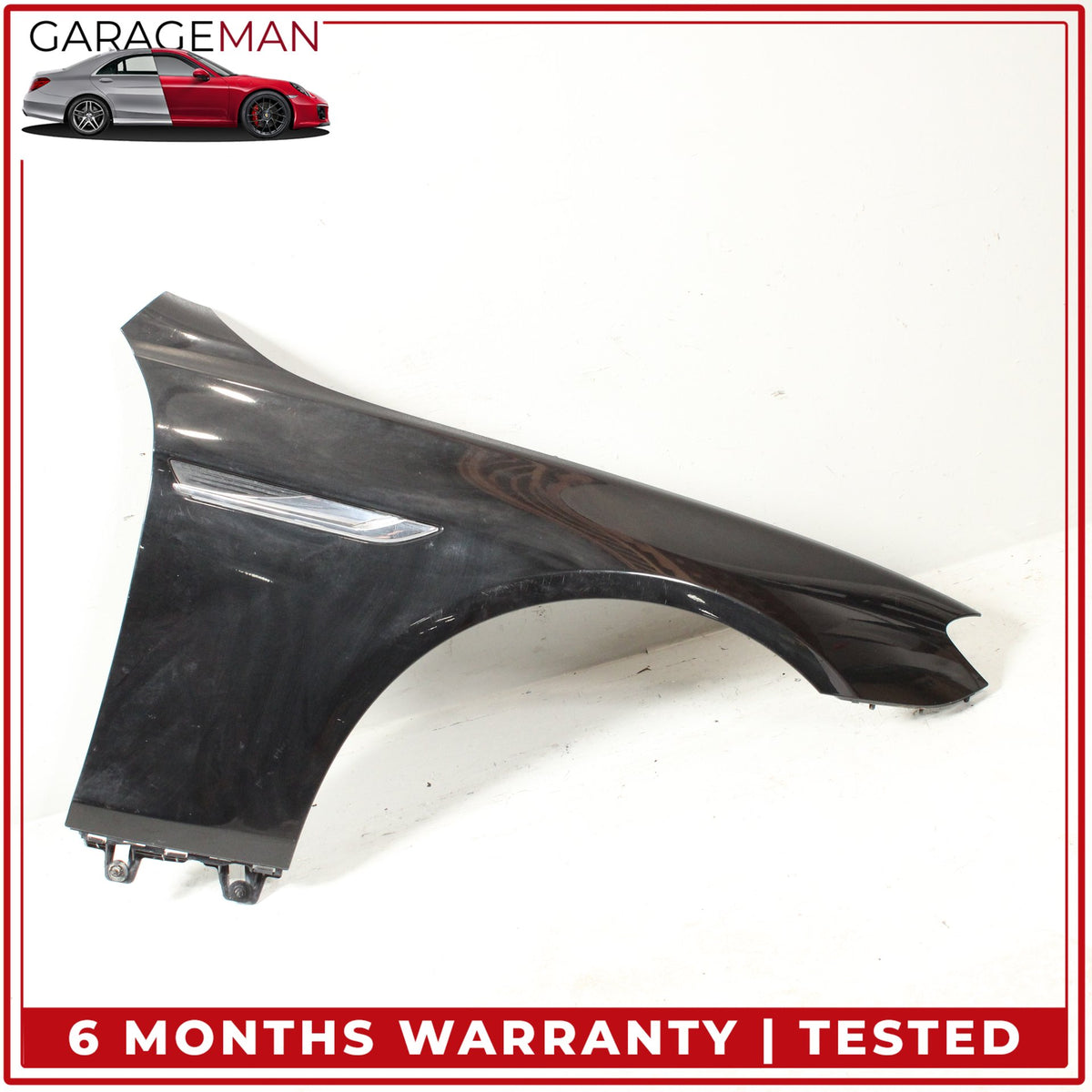 2012-2019 BMW 640i F12 Front Right Side Fender Panel Black Metallic 7230578 OEM