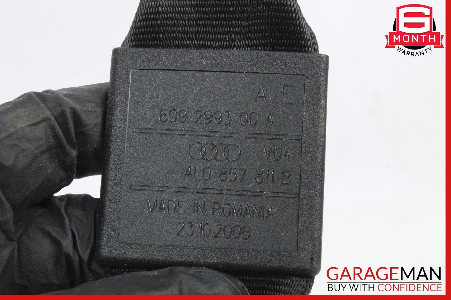 2007-2015 Audi Q7 4L 3rd Row Seat Belt Rear Left/Right 4L0857811B Genuine