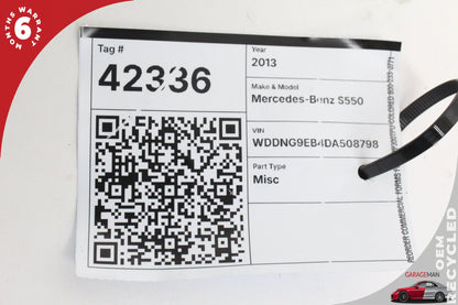 10-13 Mercedes-Benz S550 W221 Front Right Window Control Switch 2218704579