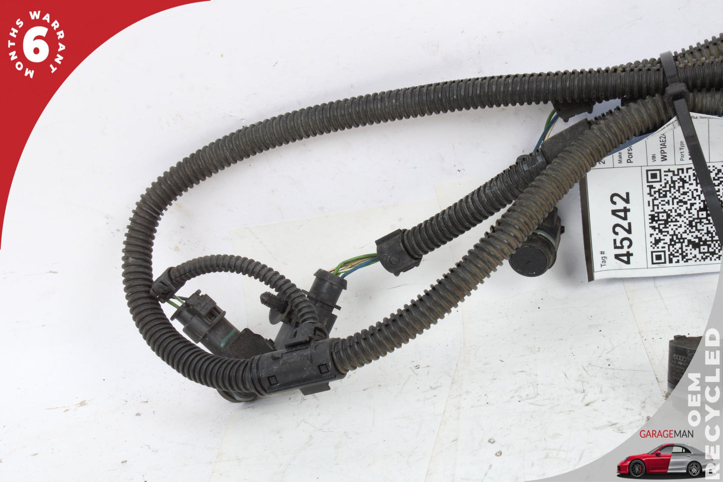 2011-2018 Porsche Cayenne 958 Rear Bumper Wire Harness w/ 4 Parking Sensors OEM