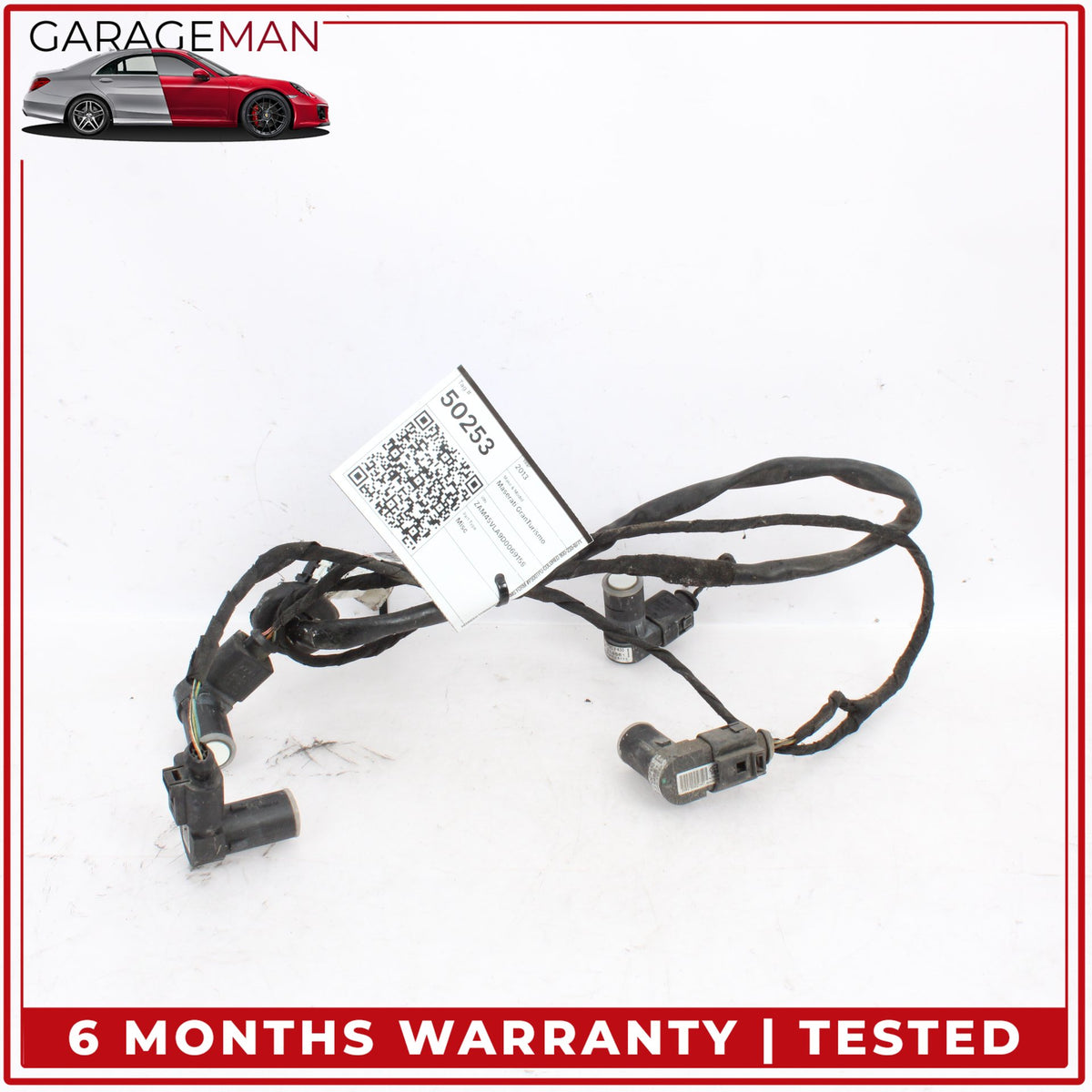 2008-2019 Maserati GranTurismo Rear Bumper Parking Sensors w/ Wire Harness OEM
