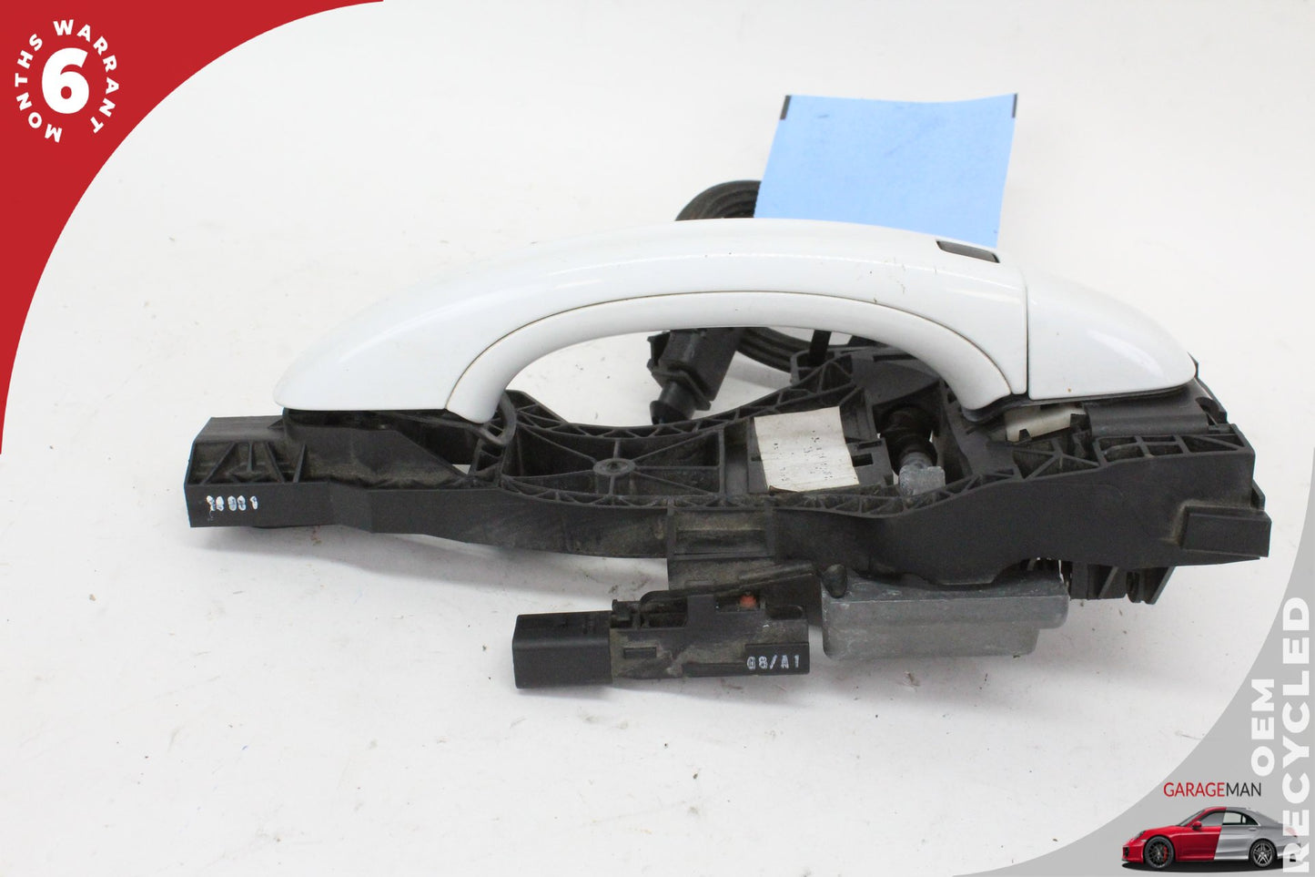2007-2015 Audi Q7 Rear Right Side Exterior Door Handle White Keyless OEM