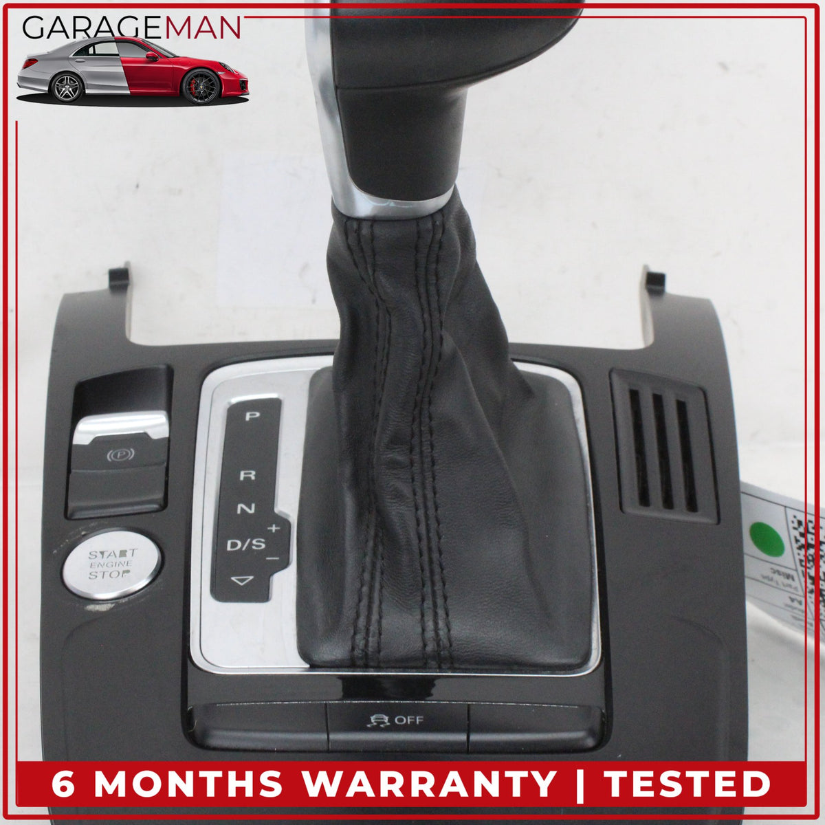2009-2016 Audi A4 Front Center Console Shifter Knob Boot Trim w/ Switches OEM