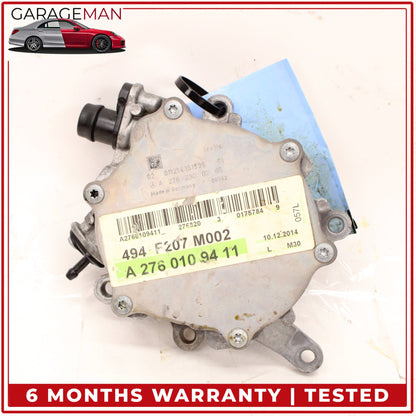 2012-2018 Mercedes W212 E400 C300 Engine Motor Brake Vacuum Pump 2762300265 OEM
