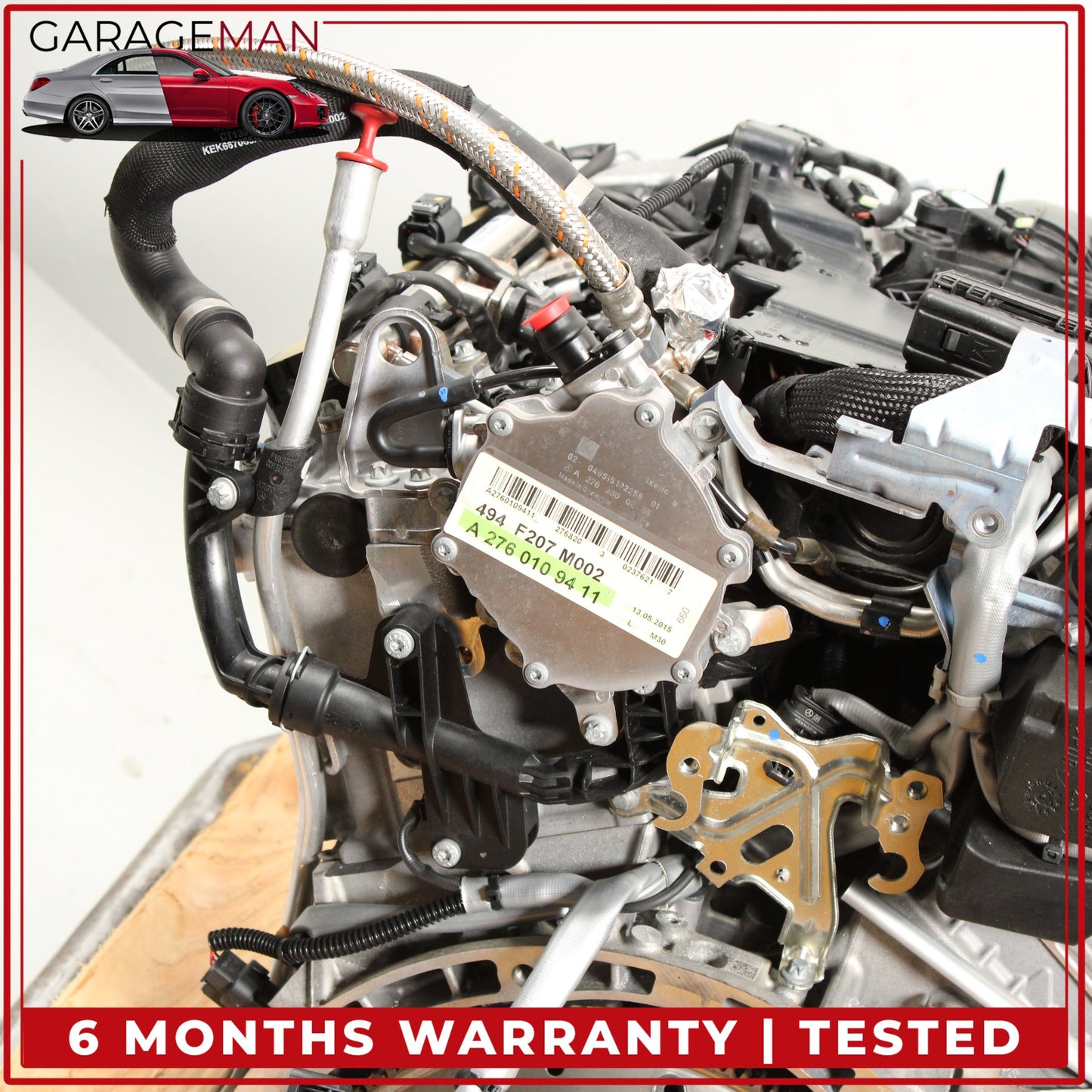 2015-2023 Mercedes C207 E400 RWD 3.0L V6 276.820 Engine Motor Assembly OEM 25K