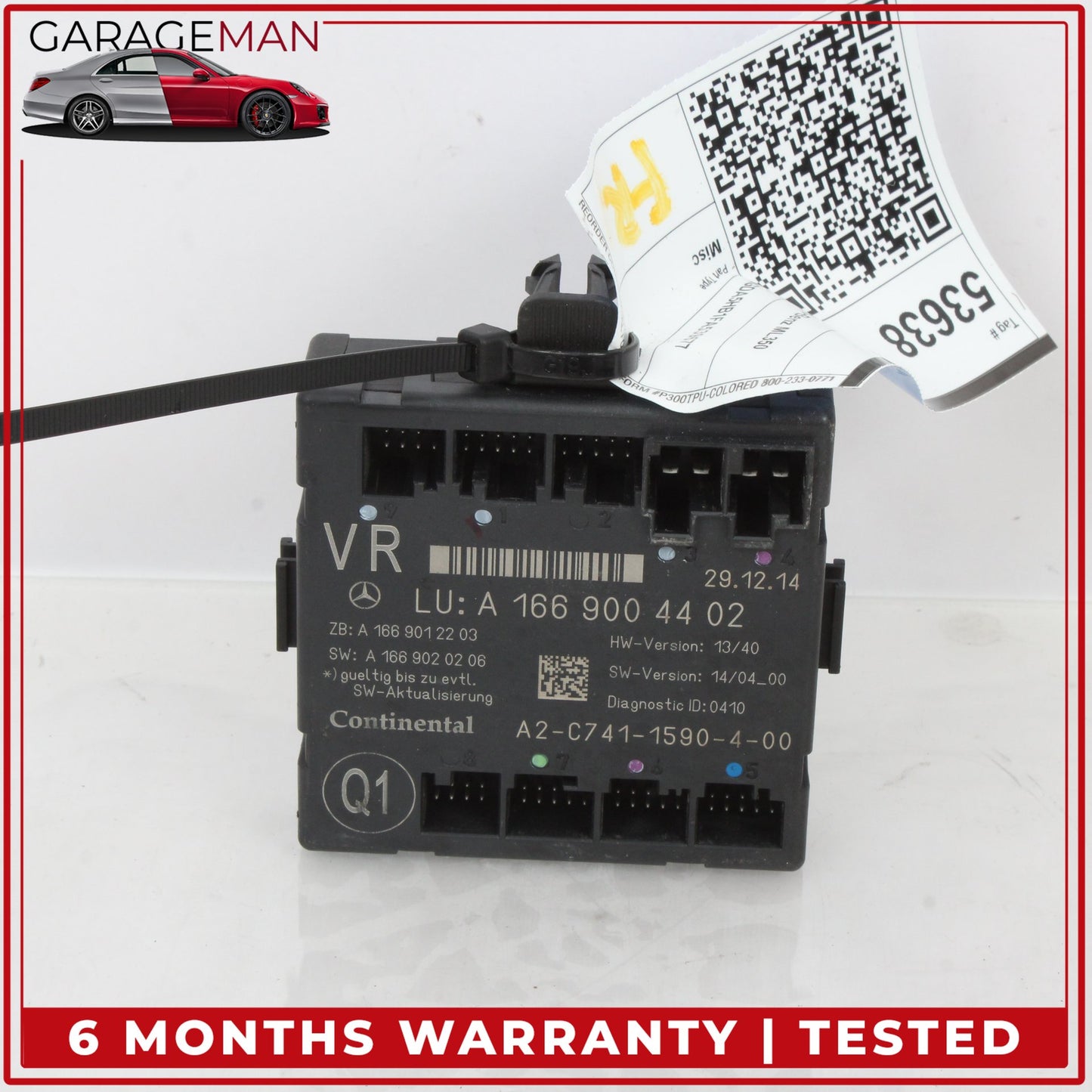 2012-2020 Mercedes W166 ML350 Front Right Door Control Module 1669000618 OEM