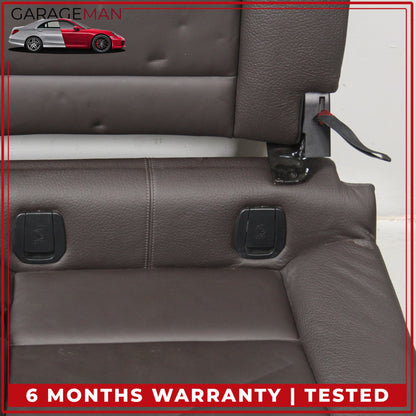 2014-2021 BMW i3 Rear Upper and Lower Seat Bench Cushion w/ Headrest Brown OEM
