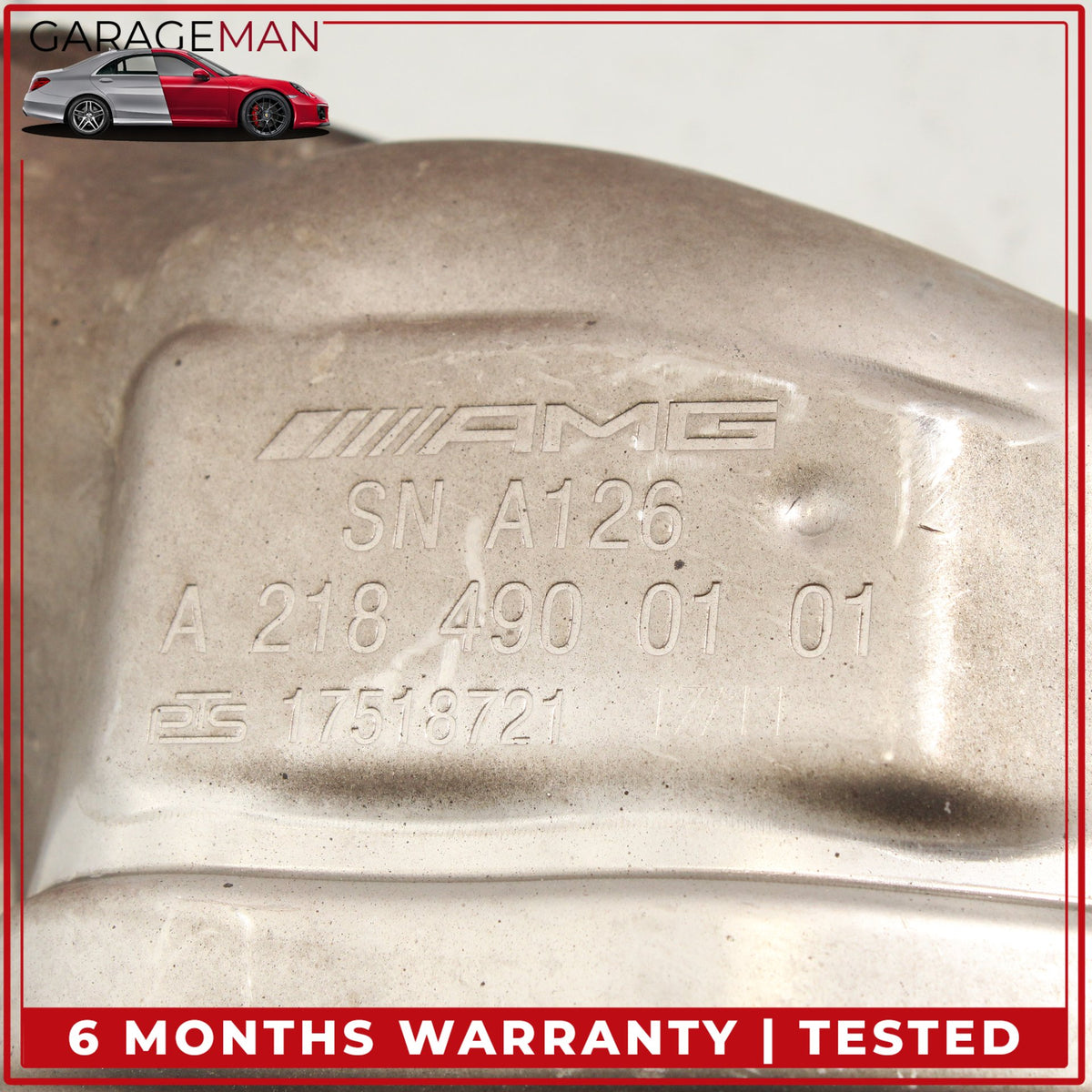 2012-2018 Mercedes W218 CLS63 E63 AMG Rear Right Side Exhaust Muffler OEM