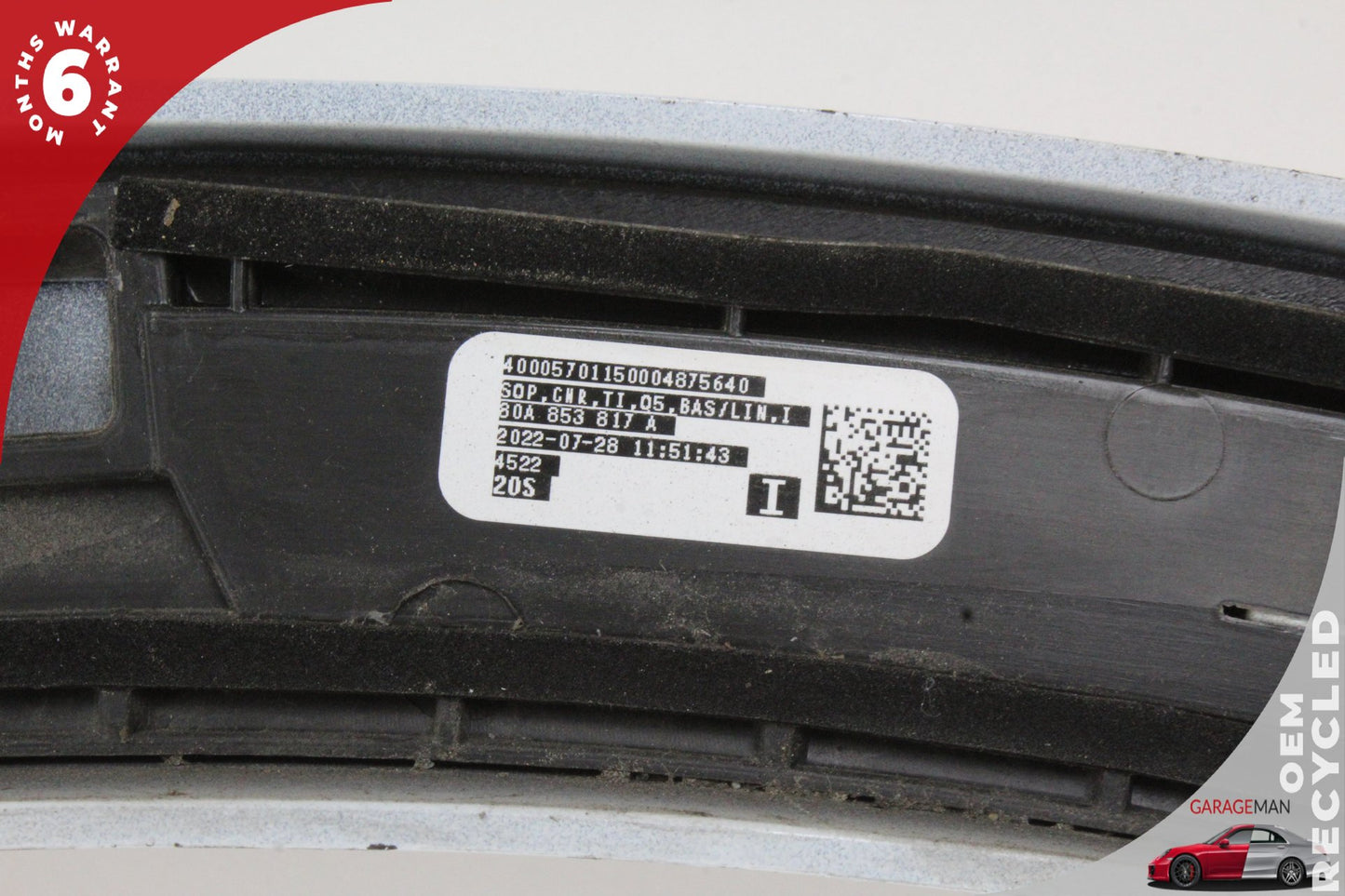 2018-2025 Audi Q5 SQ5 Rear Left Driver Side Wheel Arch Moulding 80A853817A OEM