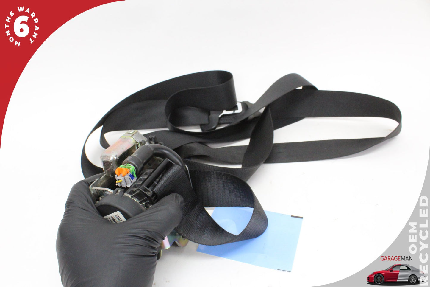 1999-2005 Porsche 911 996 Front Left Driver Side Seat Belt Black 561103201 OEM