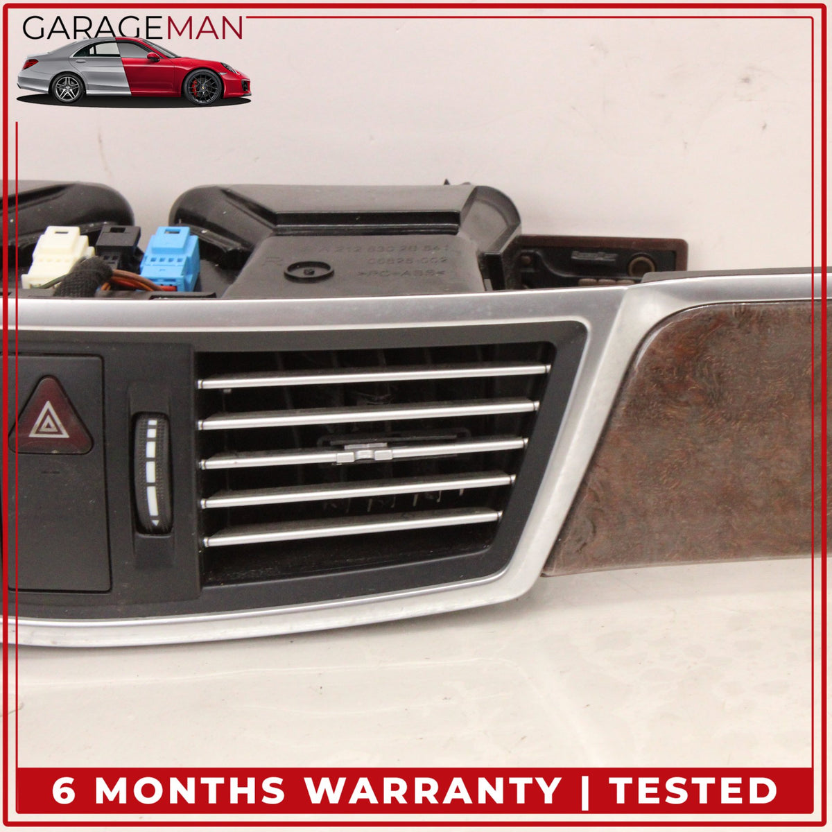2010-2013 Mercedes W212 E350 Front Dashboard AC A/C Air Vent Wood Panel OEM