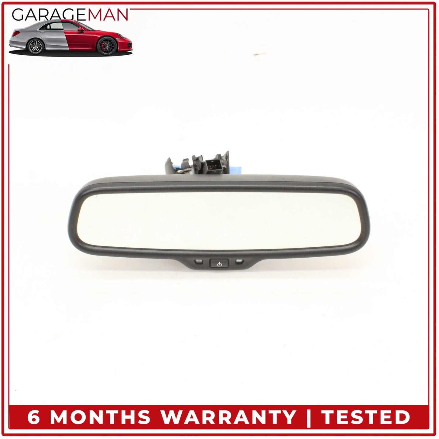 2012-2018 Audi A6 Front Upper Windshield Rear View Mirror Black 8T0857511 OEM