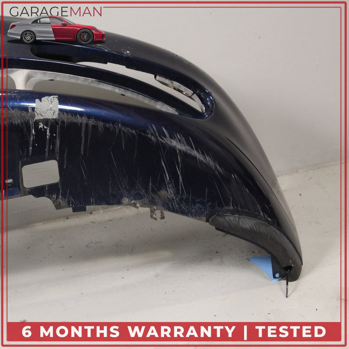1999-2001 Porsche 911 Carrera 996 Front Bumper Cover Lapis Blue Metallic OEM