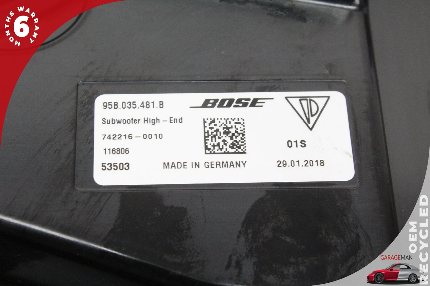 2015-2024 Porsche Macan 95B Rear Audio Subwoofer Speaker 95B035481B OEM