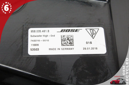 2015-2024 Porsche Macan 95B Rear Audio Subwoofer Speaker 95B035481B OEM
