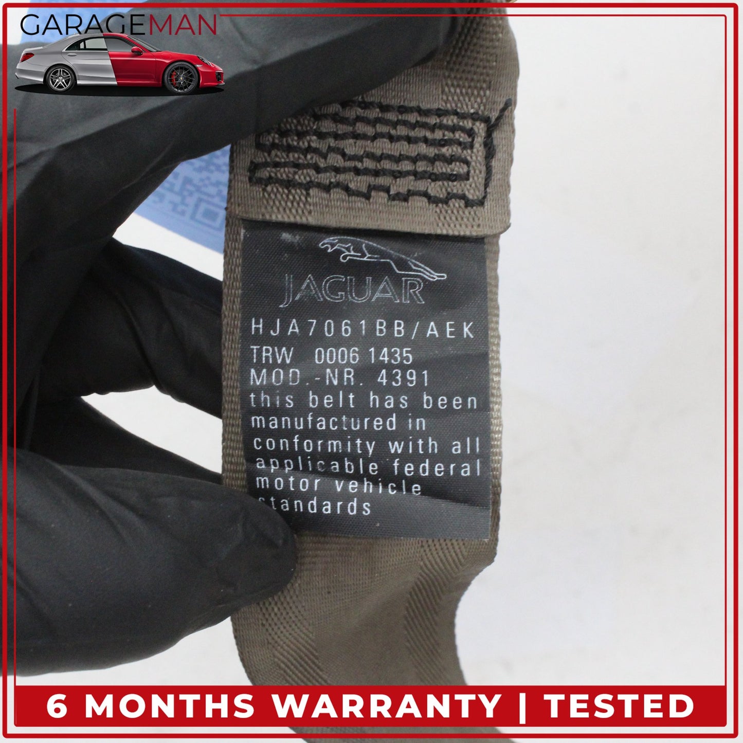 1997-2003 Jaguar XK8 XKR Rear Left or Right Side Seat Belt Retractor Beige OEM