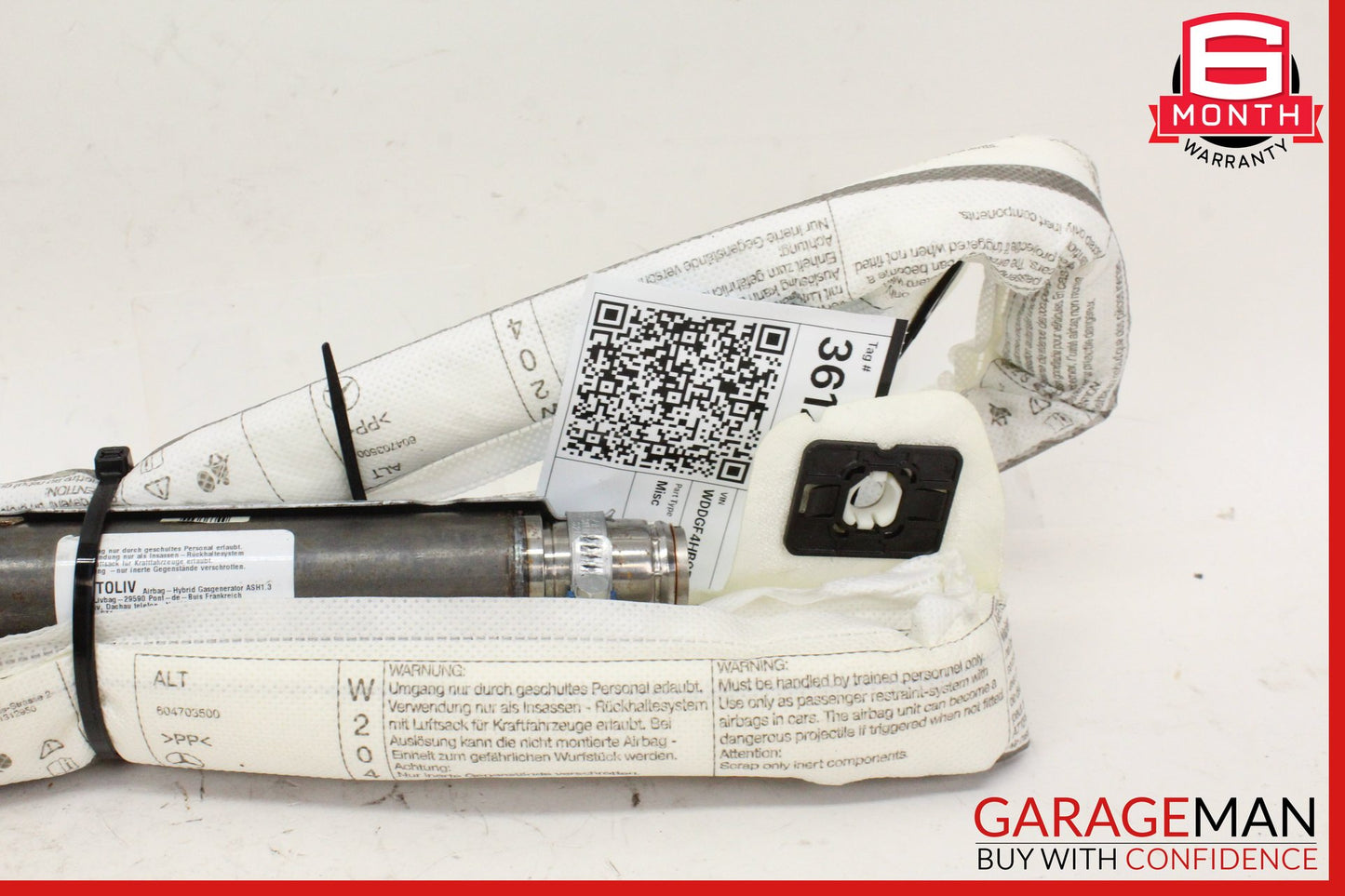 2008-2014 Mercedes W204 C250 Left Driver Side Roof Curtain Air Bag 2048600505