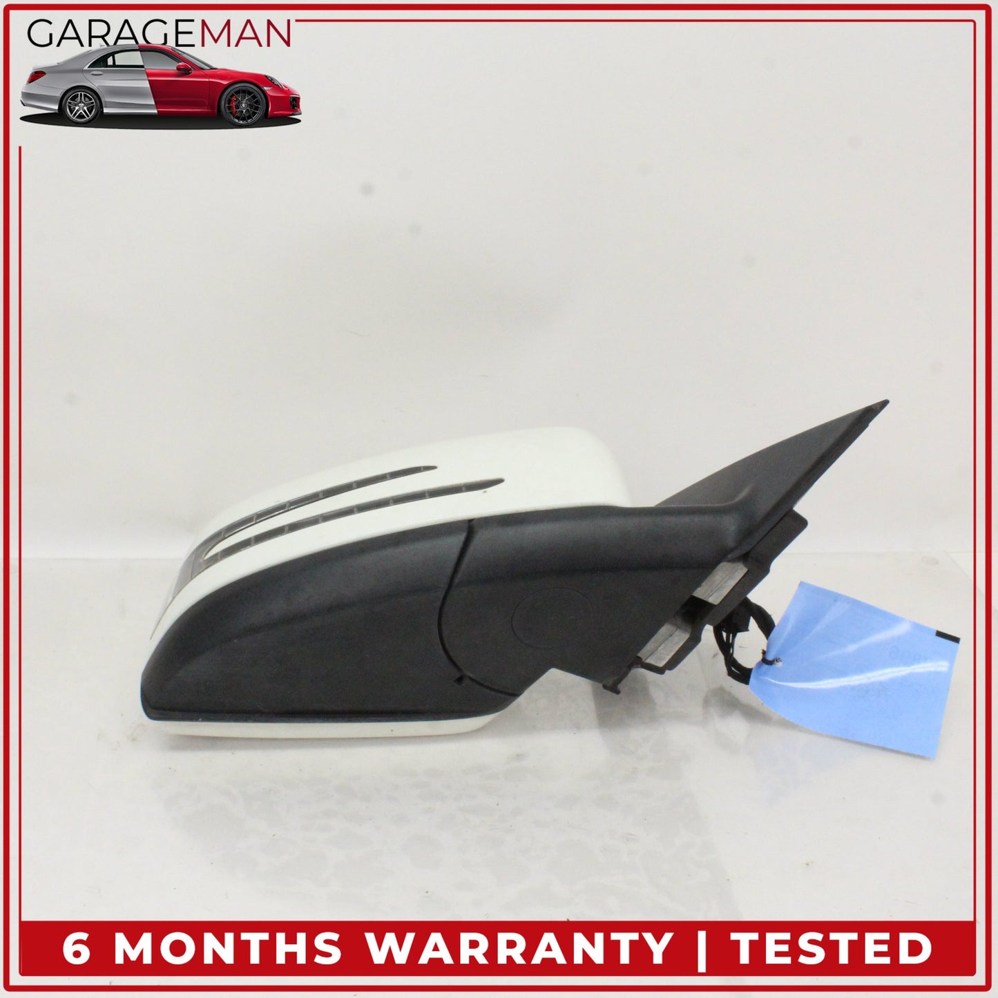 2010-2011 Mercedes W204 C300 Front Right Door Rear View Mirror Calcite White OEM