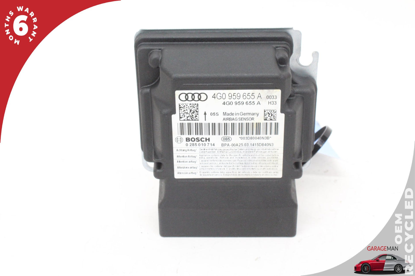2012-2018 Audi A6 A7 Air Bag Airbag Sensor SRS Module Bosch 4G0959655A OEM