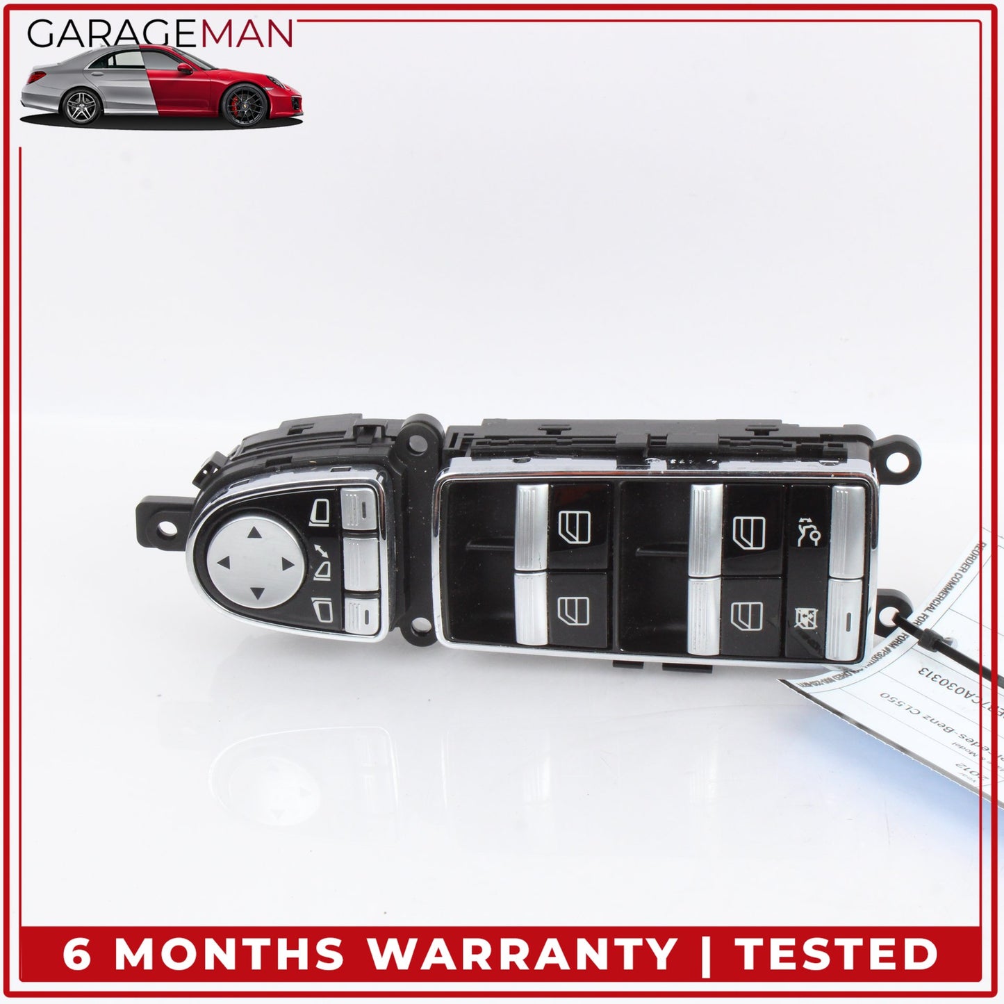 2007-2014 Mercedes-Benz CL550 W216 Coupe Front Left Master Window Control Switch 2168202410 OEM