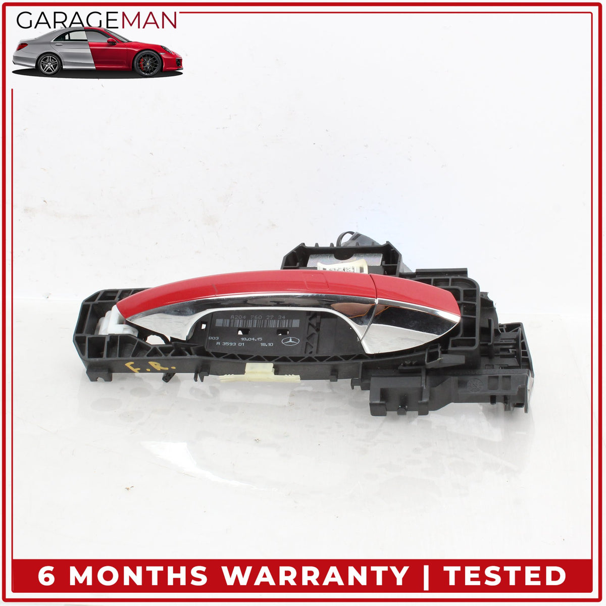2010-2017 Mercedes C207 E400 Coupe Front Right Side Exterior Door Handle Red OEM