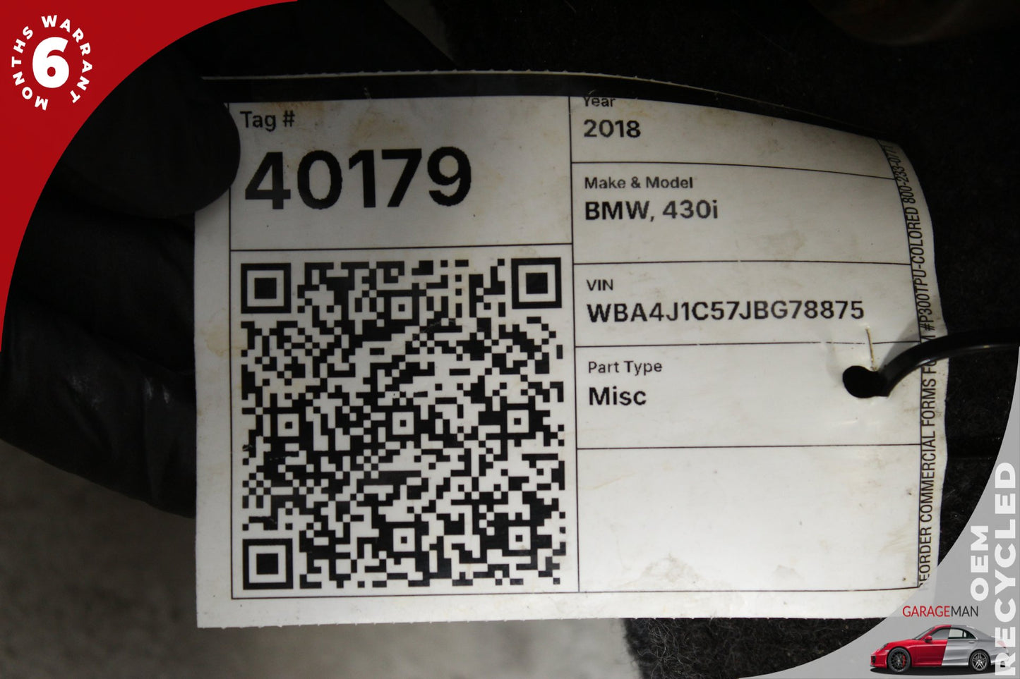2017-2021 BMW 430i F36 AWD 2.0L Engine Cylinder Block B46B20/B48B20 142668